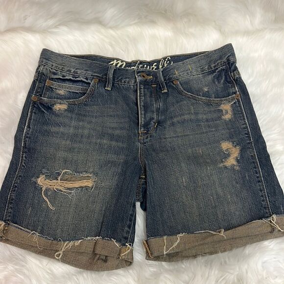 Madewell | Cutoff Jean Shorts Denim Medium Wash Women’s Size 26 - Picture 1 of 8